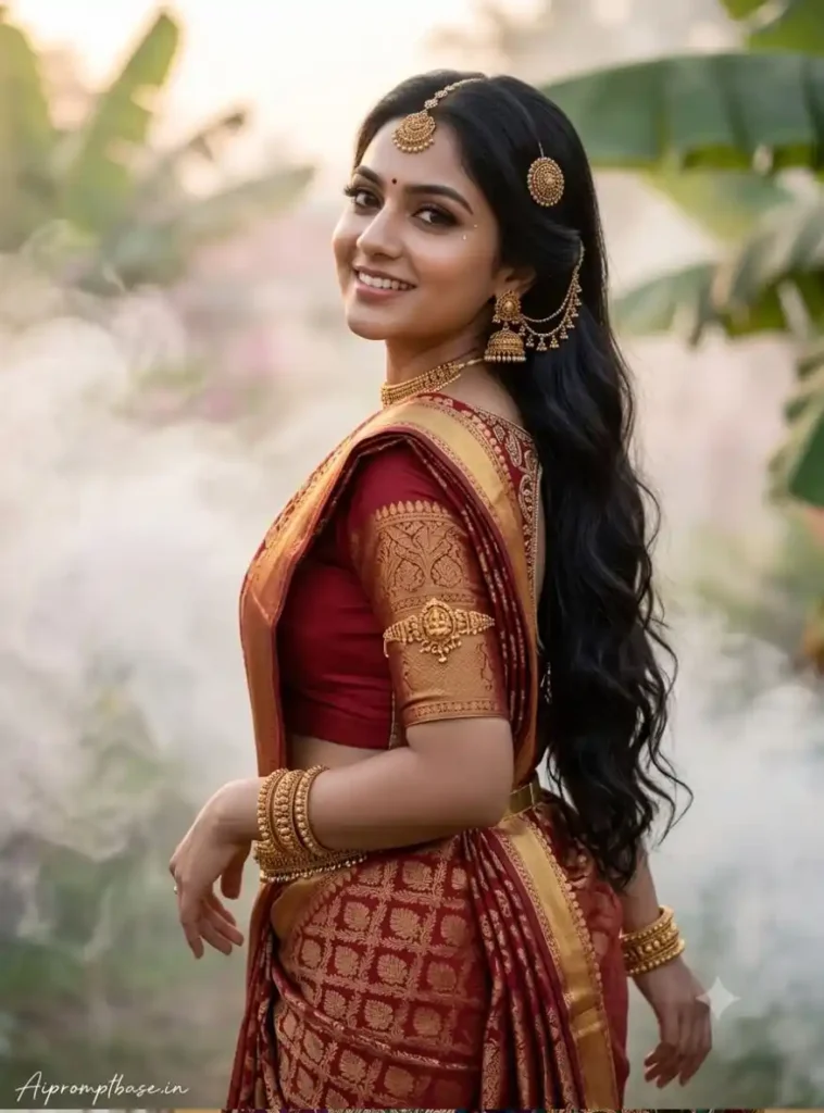 Banarasi Silk Saree AI Photo Prompt