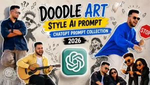 Doodle Art Style AI Photo Editing Prompt ChatGPT