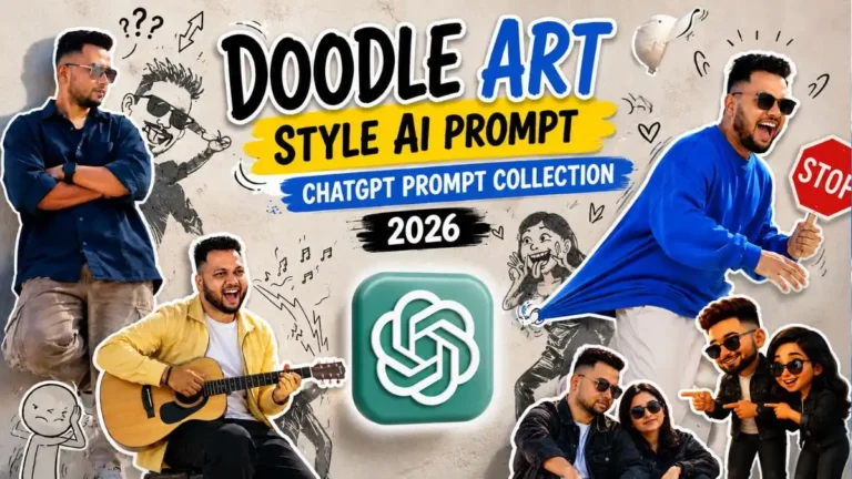 Doodle Art Style AI Photo Editing Prompt ChatGPT