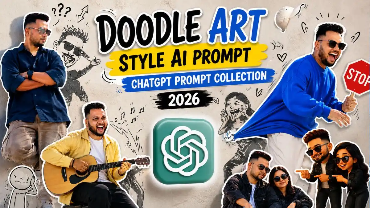 Doodle Art Style AI Photo Editing Prompt ChatGPT