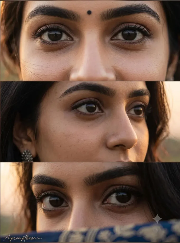 Girls Cinematic Vertical Collage Portrait Prompts