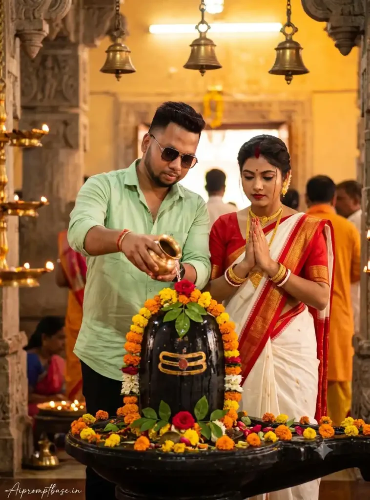 Mahadev Shivling AI Photo Prompt