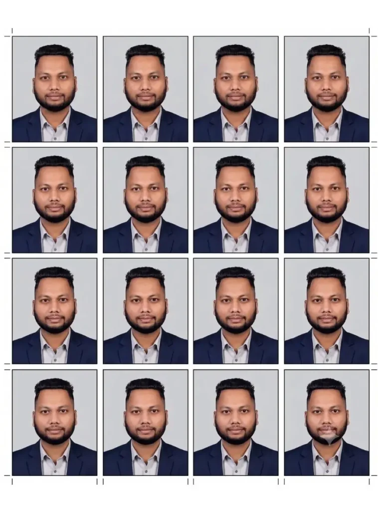 Passport Size AI Photo Editing Prompt