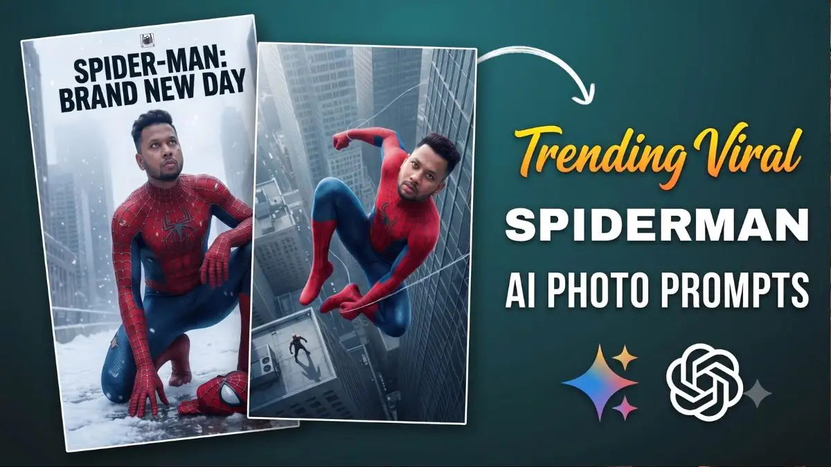 Spider Man AI Photo Prompt