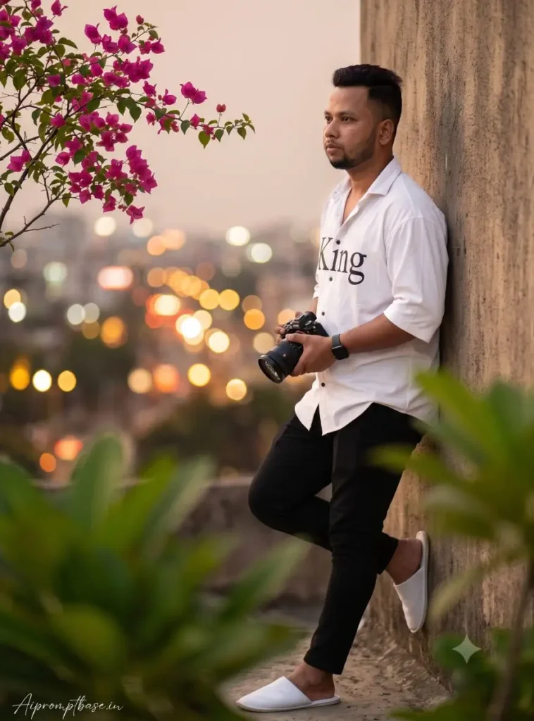 Stylish DSLR Boy Photo Editing Prompt