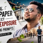 Torn Paper Effect Double Exposure AI Editing Prompt