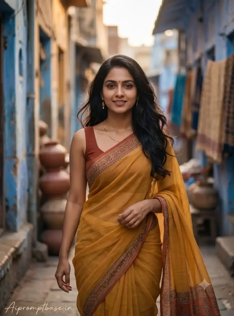 Ultra Realistic Indian Girl AI Saree Photo Prompt