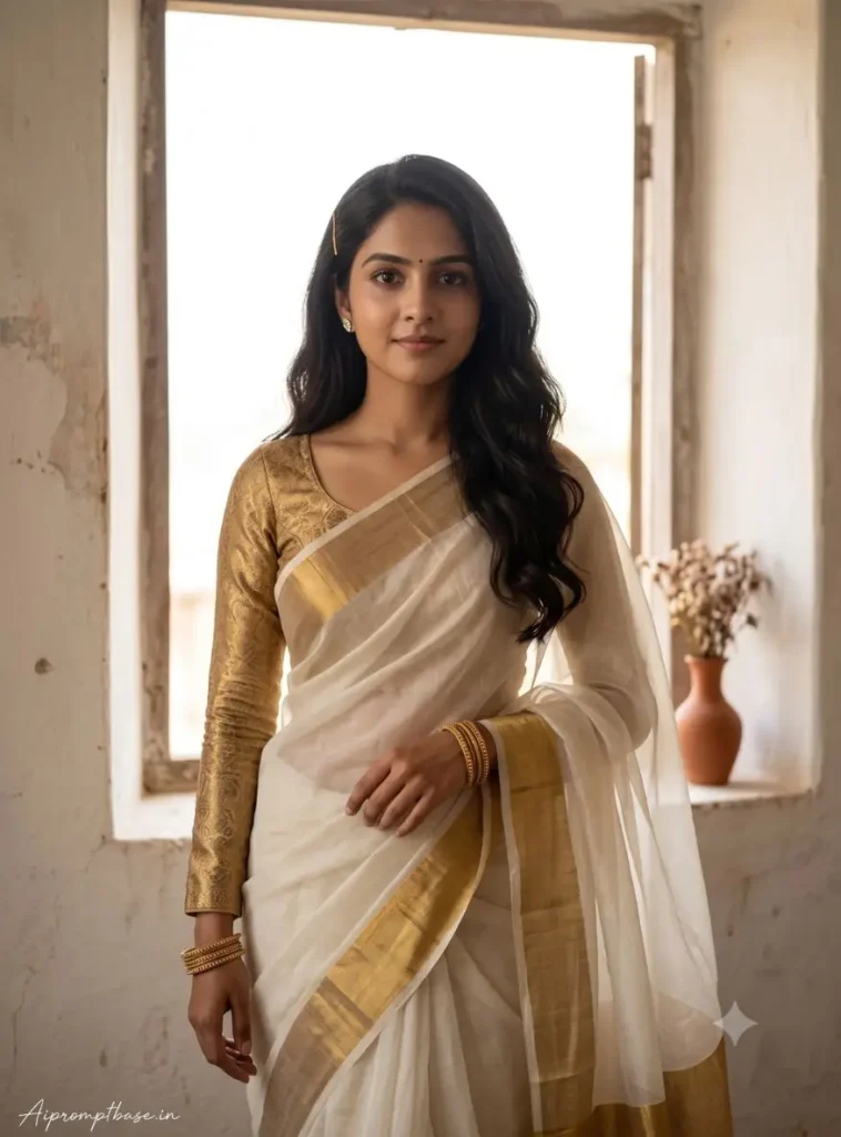 Ultra Realistic Indian Girl AI Saree Photo Prompt