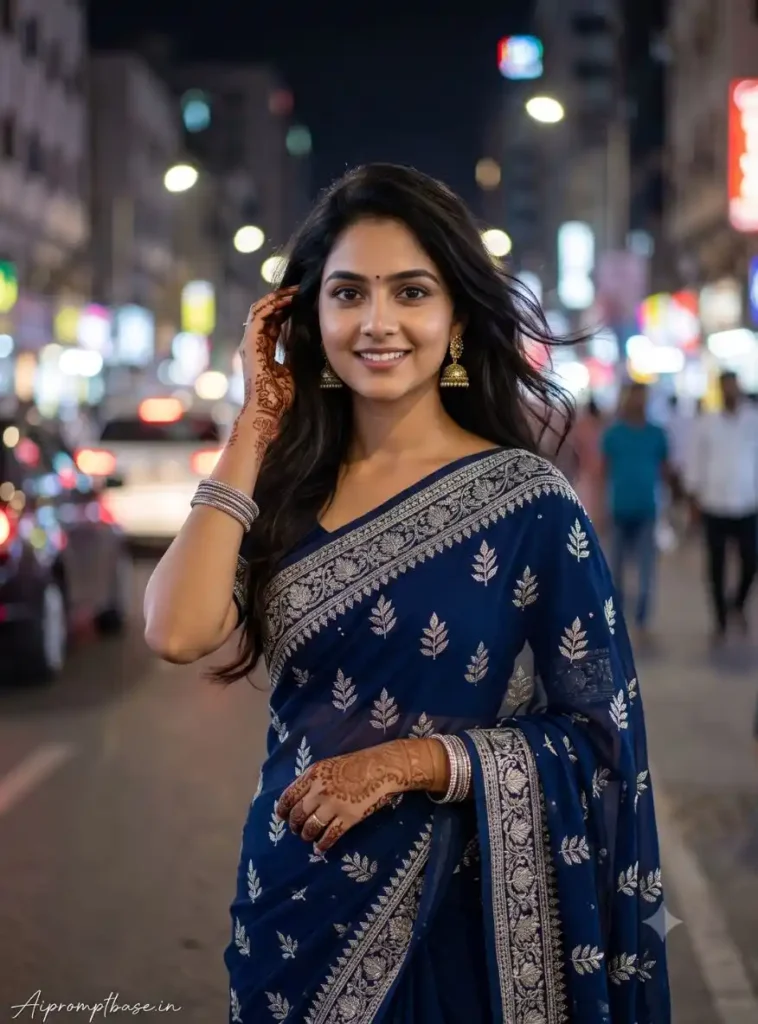 Ultra Realistic Indian Girl AI Saree Photo Prompt