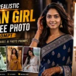 Ultra Realistic Indian Girl AI Saree Photo Prompt