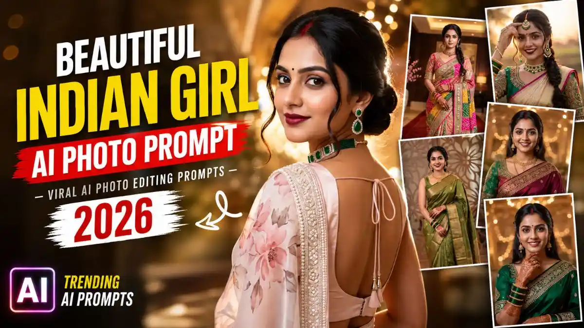 Beautiful Indian Girl AI Photo Prompt