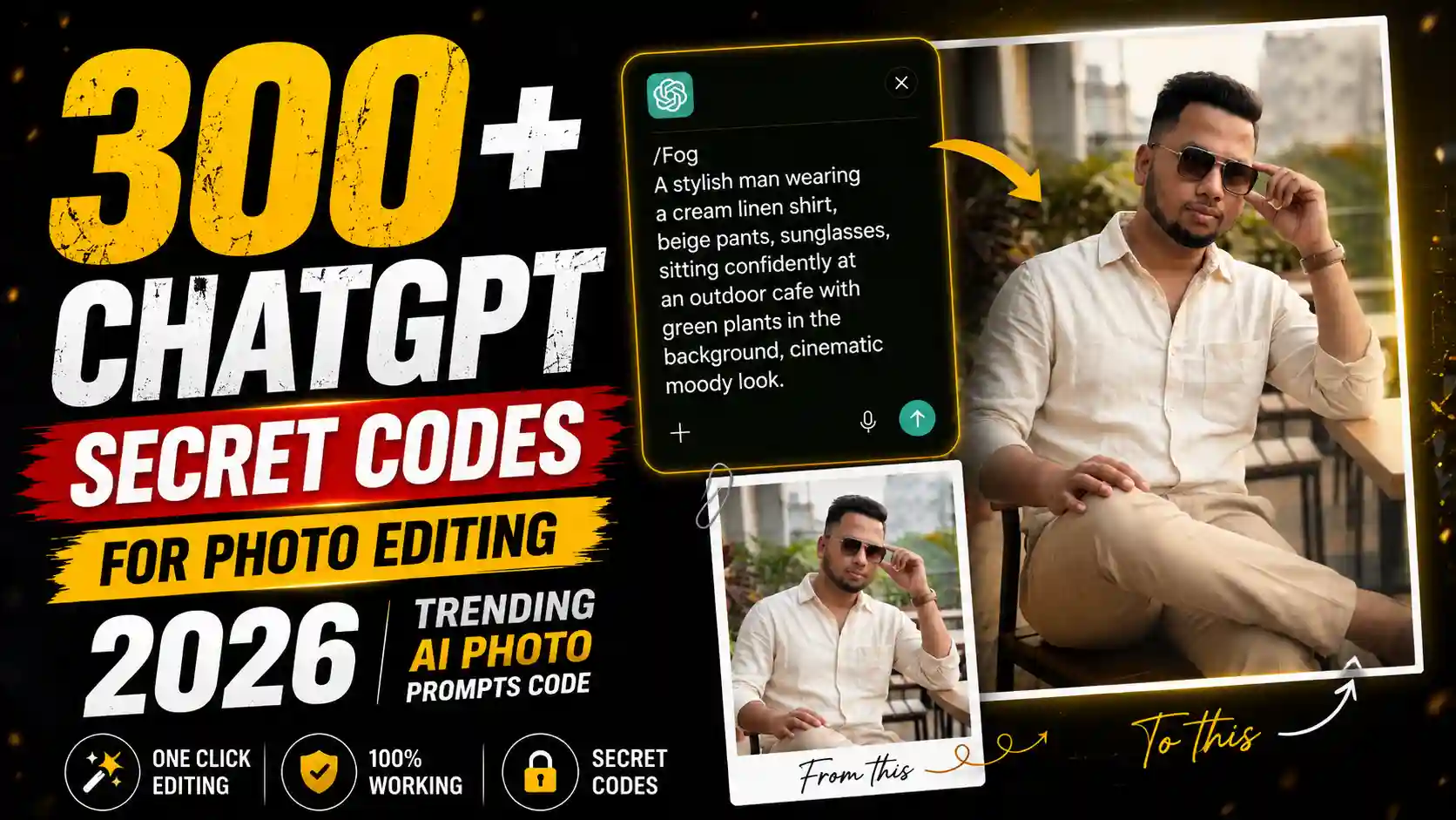 ChatGPT Secret Codes for Photo Editing