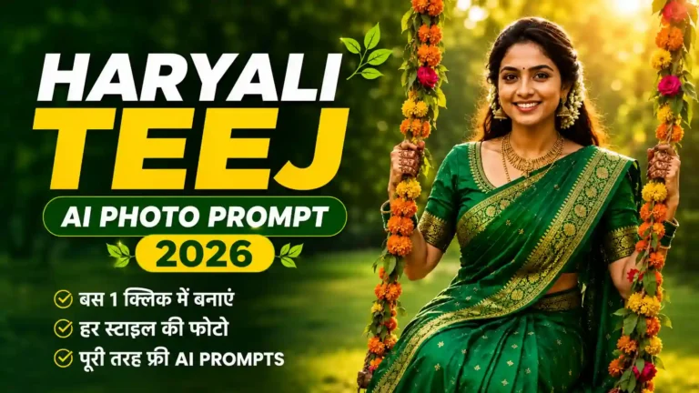 Haryali Teej AI Photo Prompt