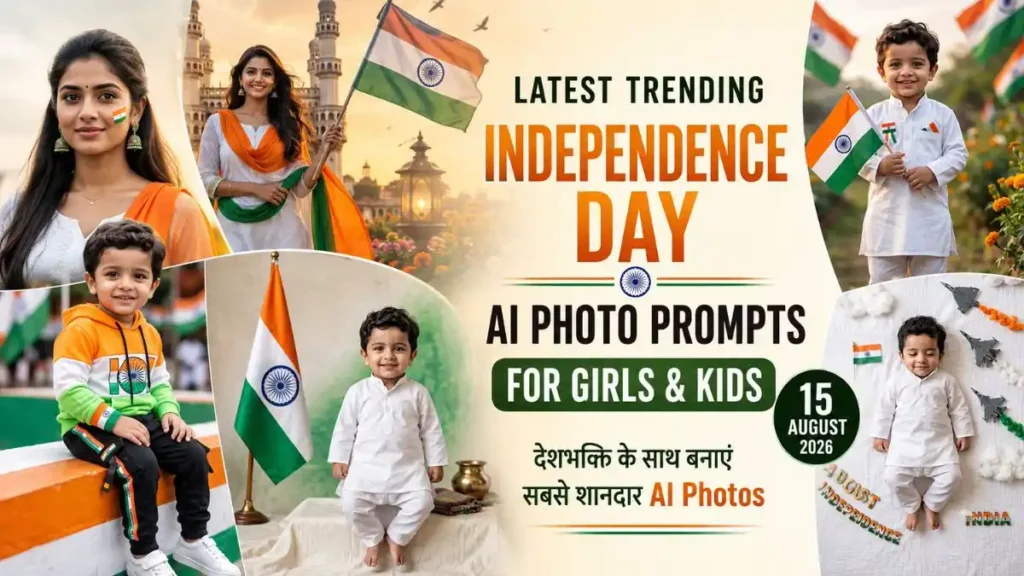 Independence Day AI Photo Prompts for Girls and Kids