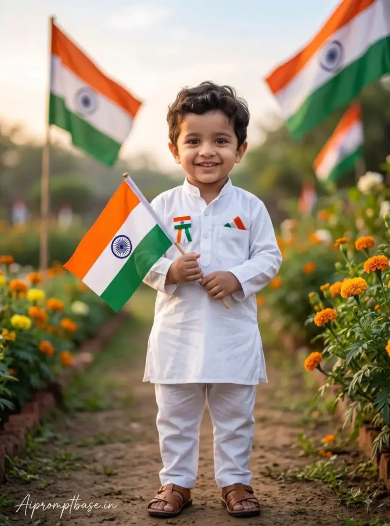 Independence Day AI Photo Prompts for Girls and Kids