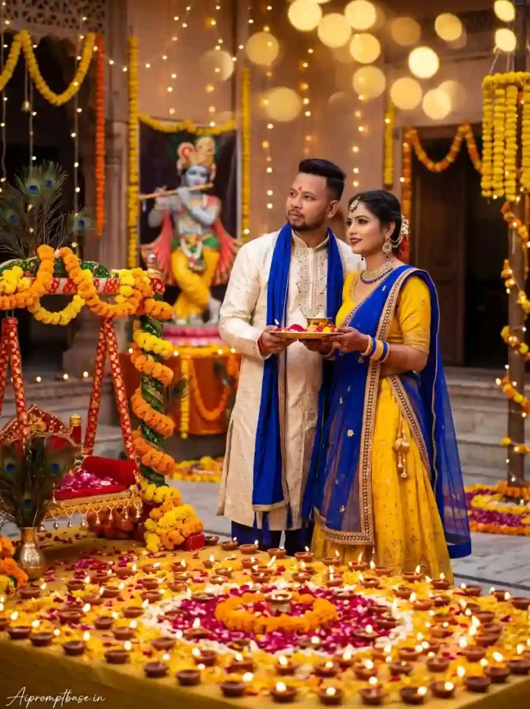 Krishna Janmashtami AI Photo Prompt