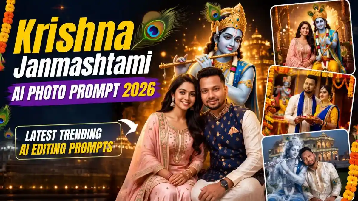 Krishna Janmashtami AI Photo Prompt