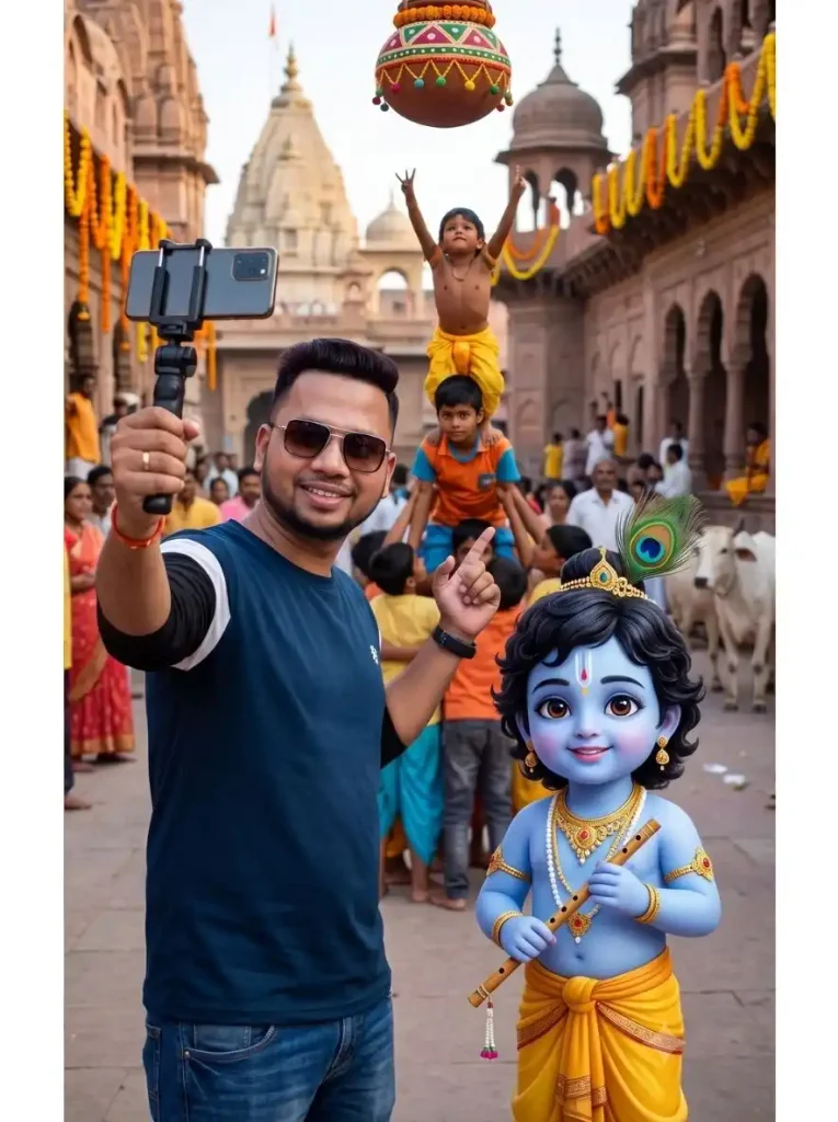 Krishna Janmashtami AI Video Prompt