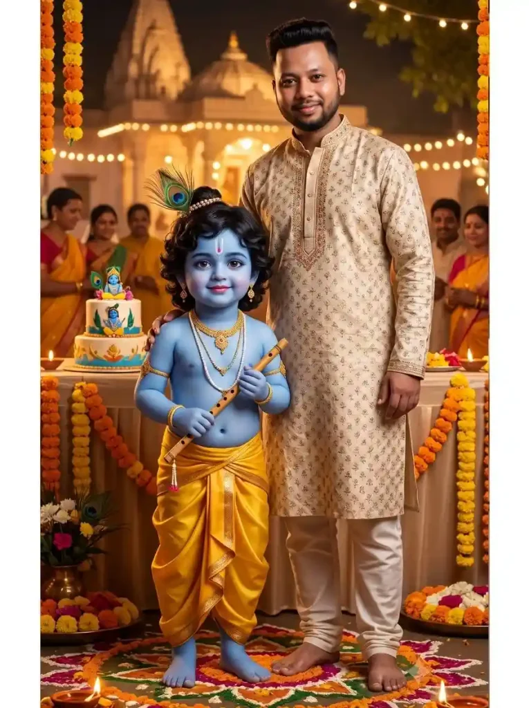 Krishna Janmashtami AI Video Prompt