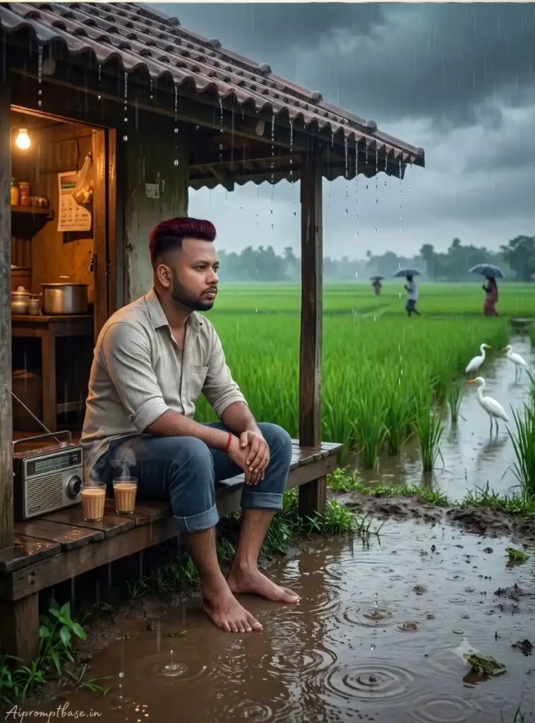 Monsoon Cinematic Photo Editing Prompt