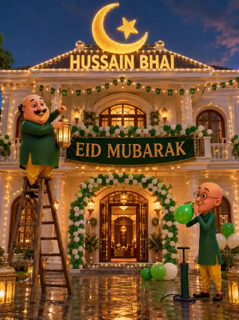 Motu Patlu Eid Milad-un-Nabi AI Video Prompt