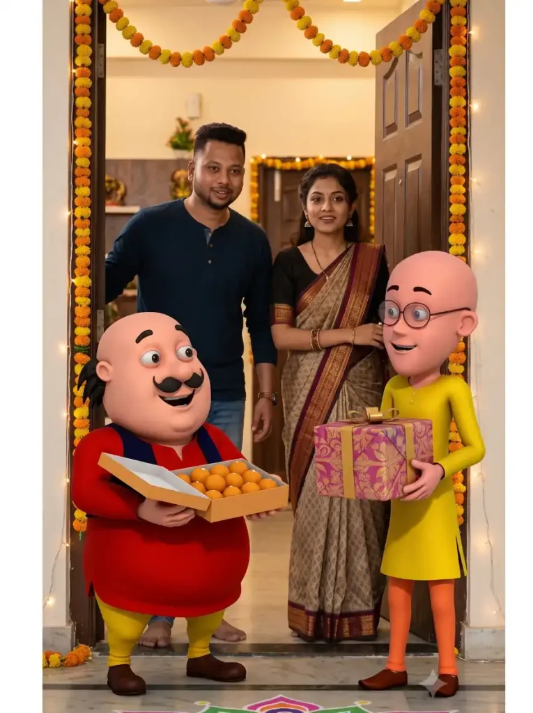 Motu Patlu Raksha Bandhan AI Video Prompt