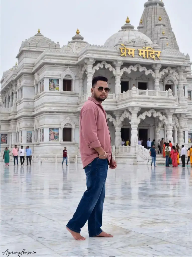 Prem Mandir AI Photo Editing Prompt