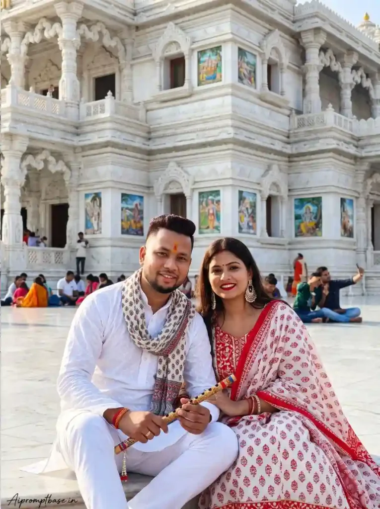 Prem Mandir AI Photo Editing Prompt