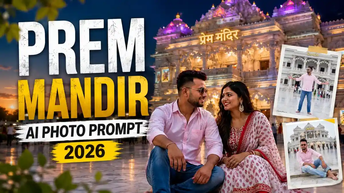 Prem Mandir AI Photo Editing Prompt