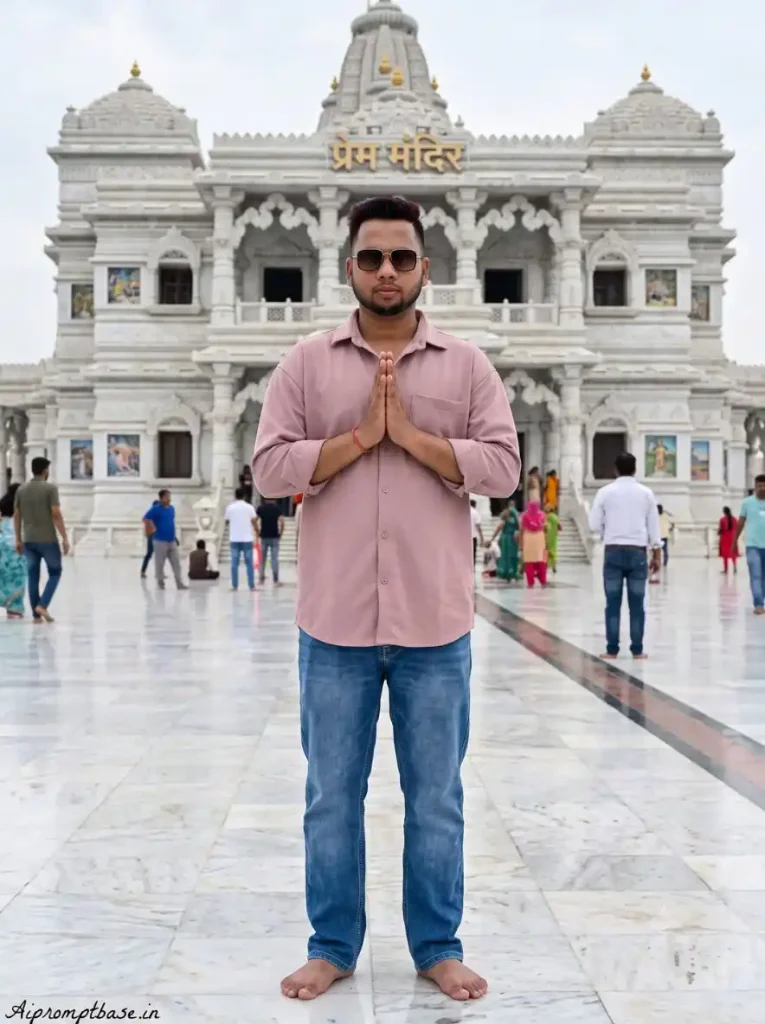 Prem Mandir AI Photo Editing Prompt