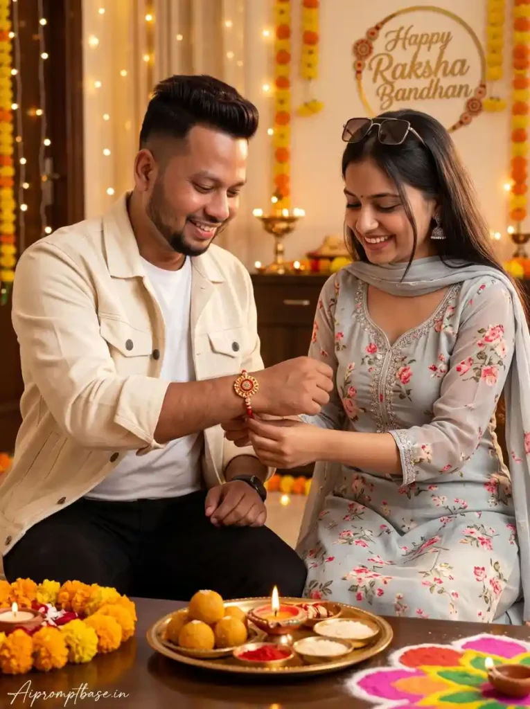 Raksha Bandhan AI Photo Editing Prompt