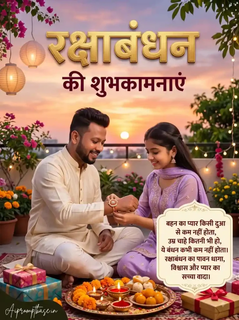 Raksha Bandhan AI Photo Editing Prompt