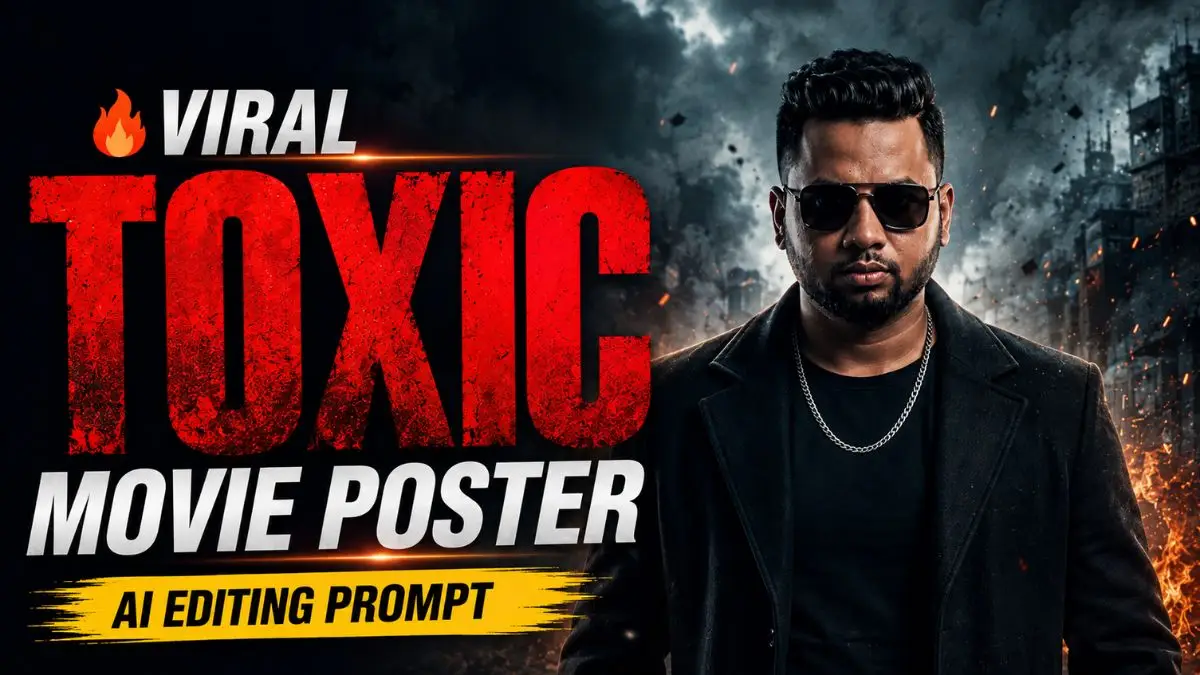 Toxic Movie Poster AI Photo Editing Prompt