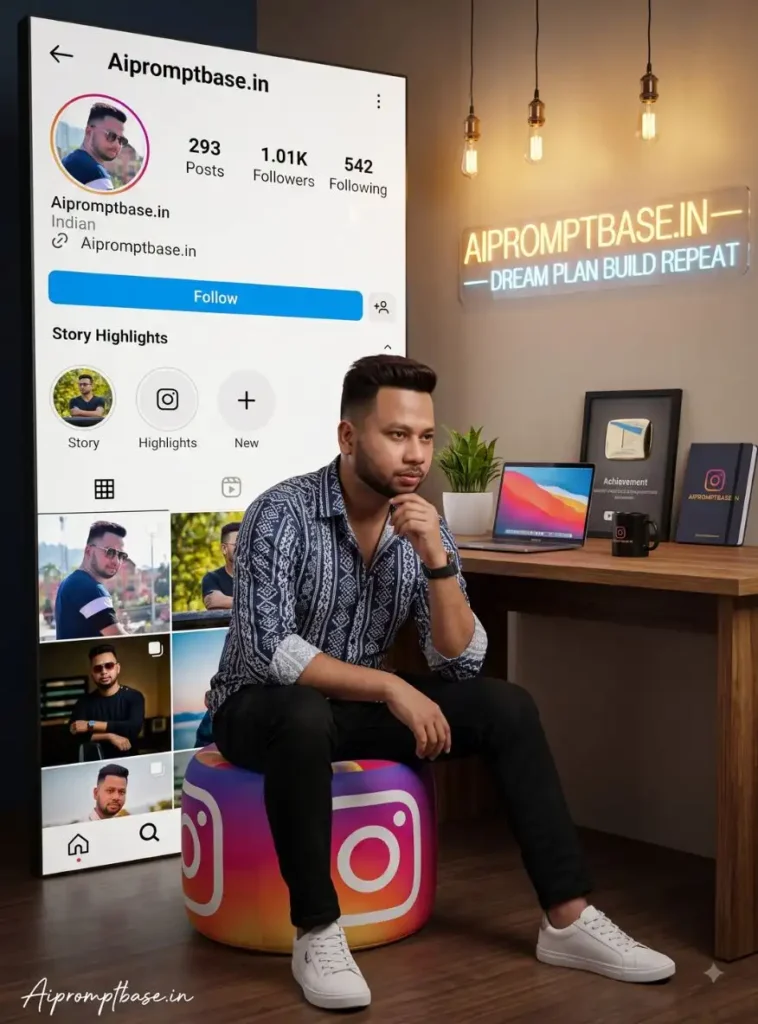 Trending Instagram Wall Text AI Prompt