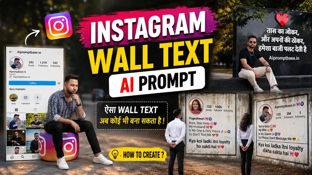 Trending Instagram Wall Text AI Prompt
