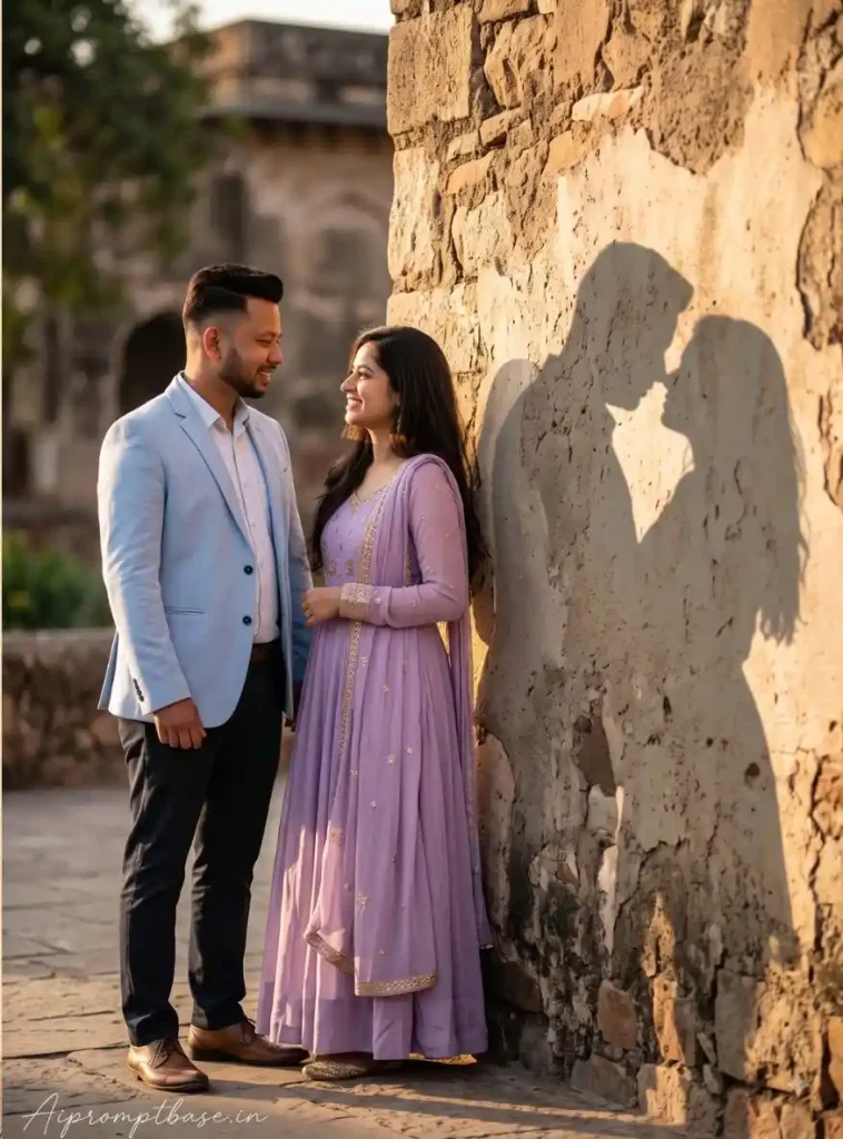 Viral Couple Shadow Art AI Photo Prompt