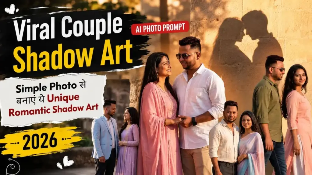 Viral Couple Shadow Art AI Photo Prompt