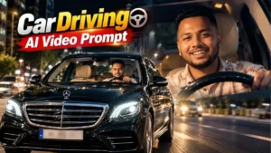 Car Driving AI Video Editing Prompt
