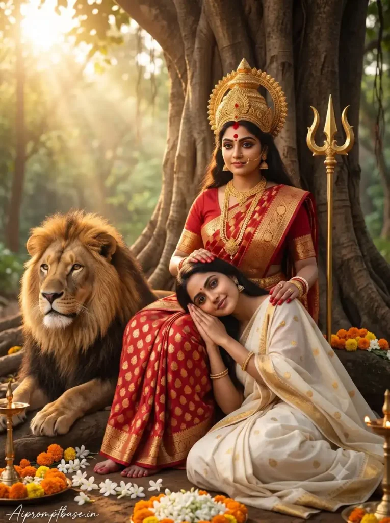 Durga Puja AI Photo Editing Prompt
