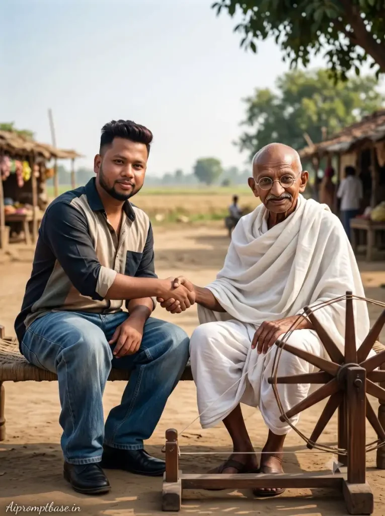 Gandhi Jayanti AI Photo Editing Prompt