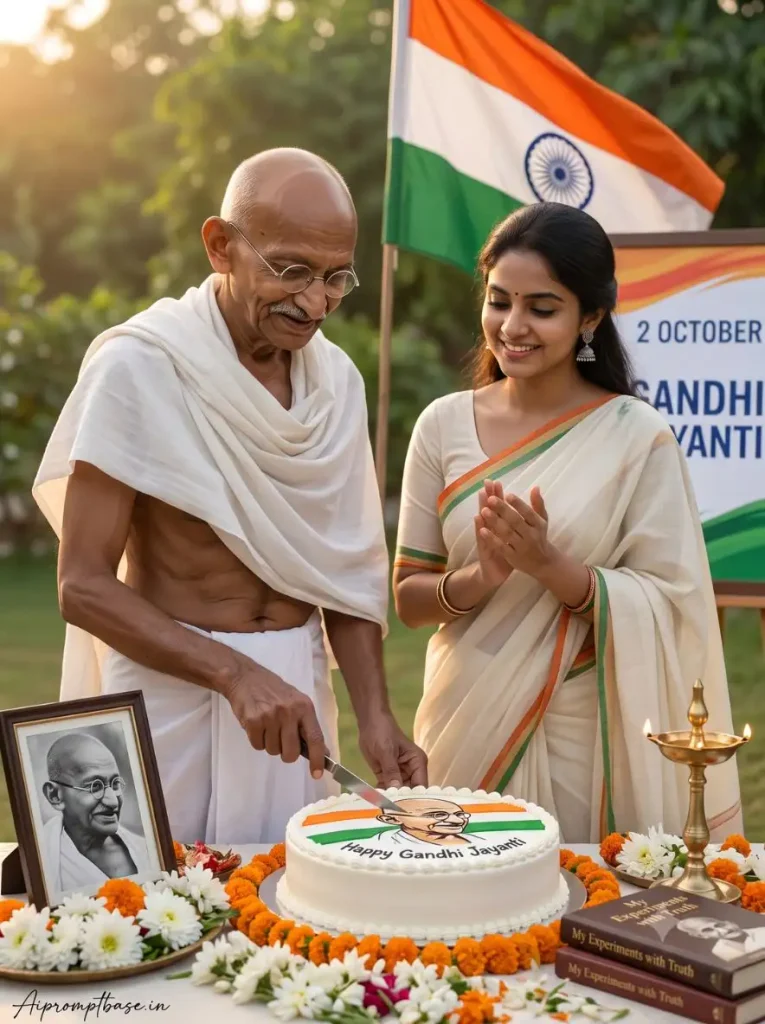 Gandhi Jayanti AI Photo Editing Prompt