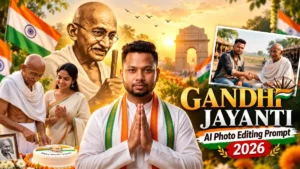 Gandhi Jayanti AI Photo Editing Prompt