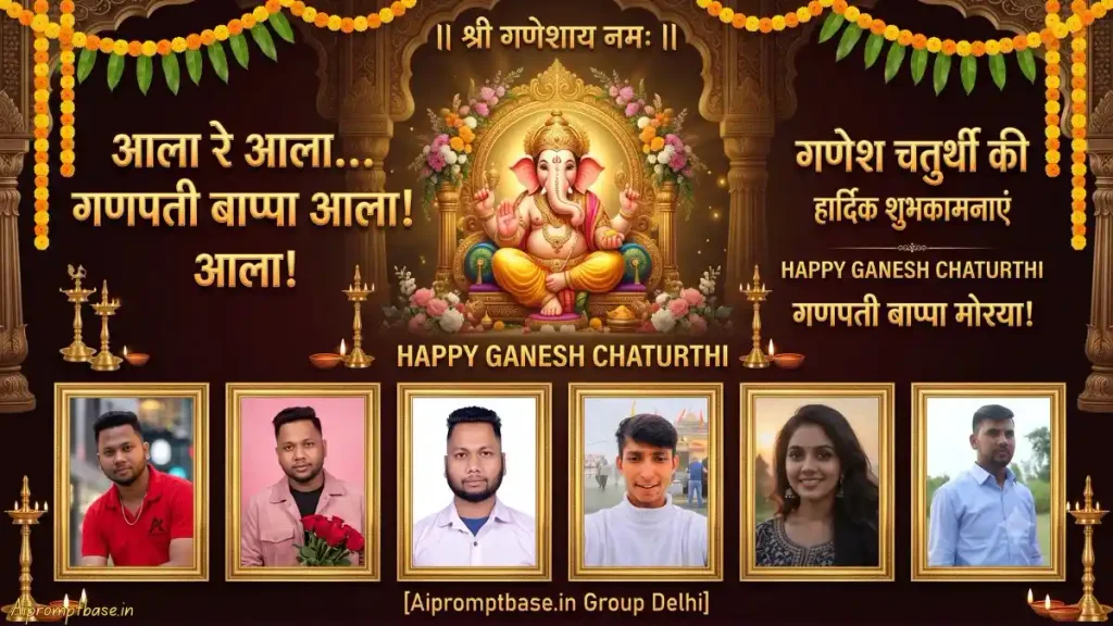 Ganesh Chaturthi Flex Banner AI Prompt