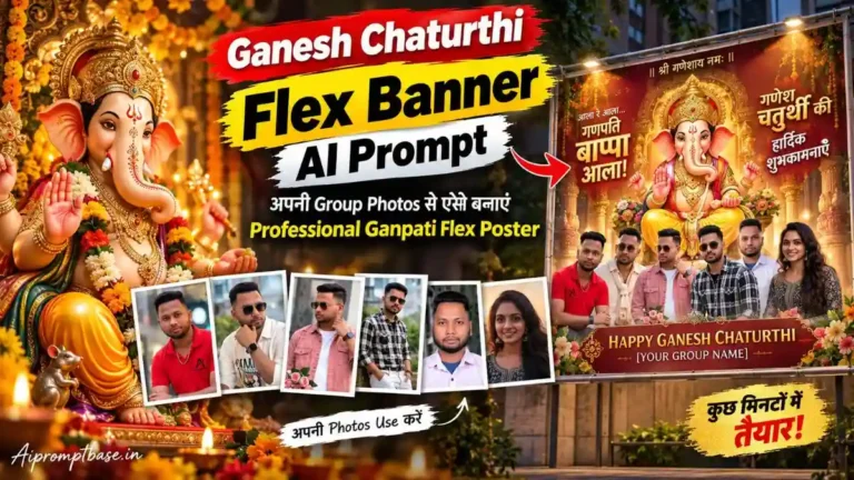 Ganesh Chaturthi Flex Banner AI Prompt