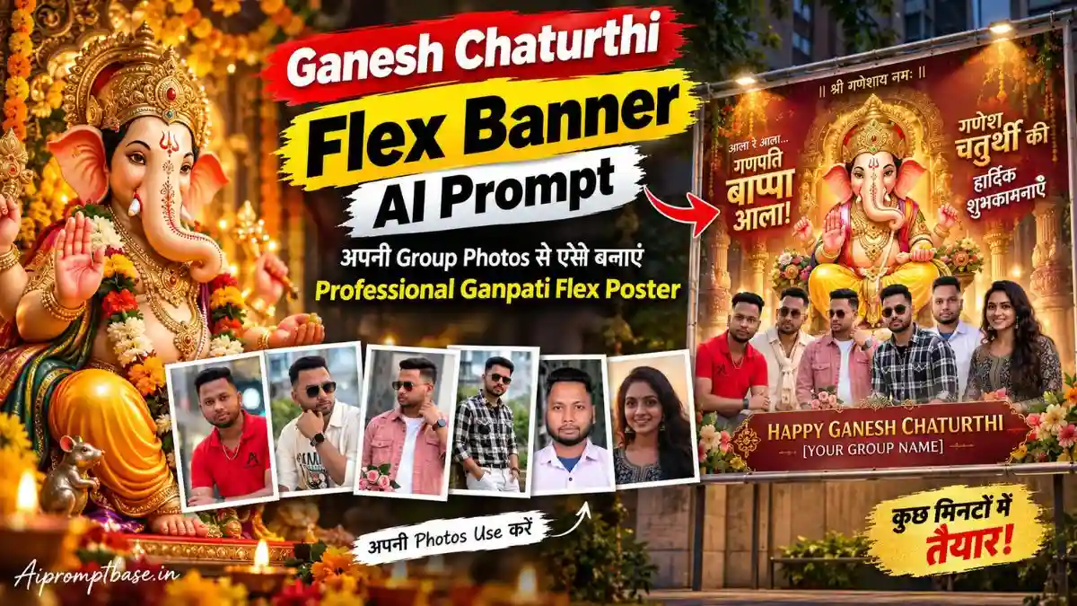 Ganesh Chaturthi Flex Banner AI Prompt