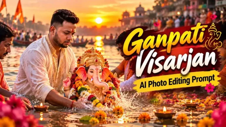 Ganpati Visarjan AI Photo Editing Prompt