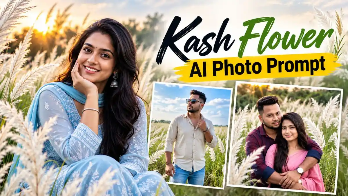 Kash Flower AI Photo Editing Prompt
