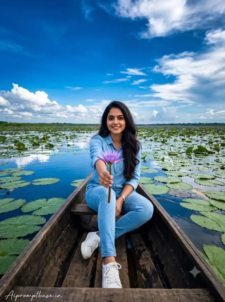 Lotus Lake AI Photo Editing Prompt