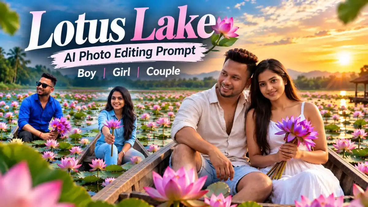 Lotus Lake AI Photo Editing Prompt