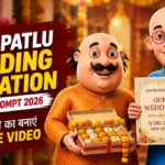 Motu Patlu Wedding Invitation AI Video Prompt